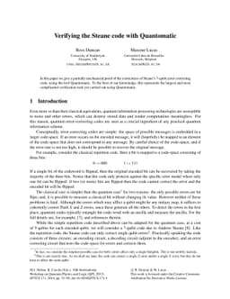 Verifying the Steane code with Quantomatic