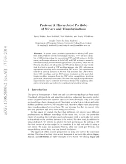 Proteus: A Hierarchical Portfolio of Solvers and Transformations