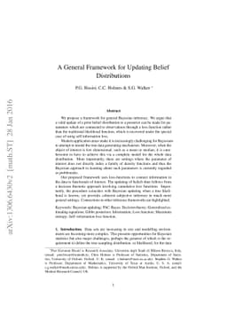 A General Framework for Updating Belief Distributions
