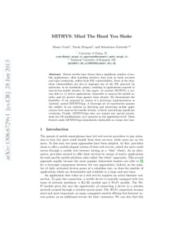 MITHYS: Mind The Hand You Shake - Protecting mobile devices from SSL
  usage vulnerabilities