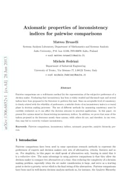 Axiomatic properties of inconsistency indices for pairwise comparisons