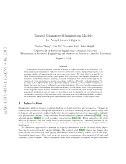 Toward Guaranteed Illumination Models for Non-Convex Objects