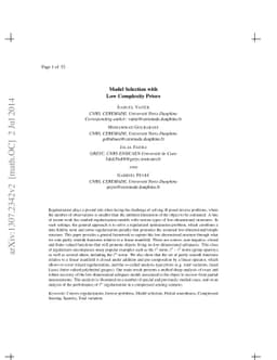 Model Selection with Low Complexity Priors