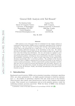 General Drift Analysis with Tail Bounds