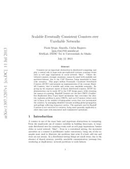 Scalable Eventually Consistent Counters over Unreliable Networks