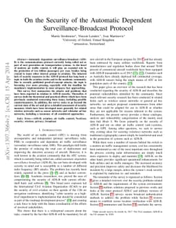 On the Security of the Automatic Dependent Surveillance-Broadcast
  Protocol