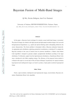 Bayesian Fusion of Multi-Band Images