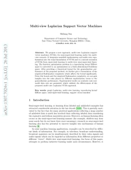 Multi-view Laplacian Support Vector Machines