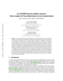 Les POMDP font de meilleurs hackers: Tenir compte de líncertitude dans
  les tests de penetration