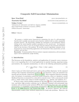 Composite Self-Concordant Minimization