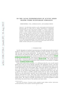 On the causal interpretation of acyclic mixed graphs under multivariate
  normality