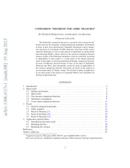 Comparison Theorems for Gibbs Measures