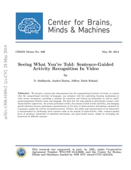 Seeing What You're Told: Sentence-Guided Activity Recognition In Video