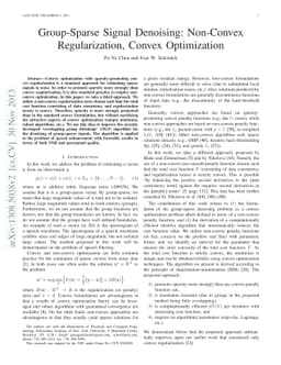 Group-Sparse Signal Denoising: Non-Convex Regularization, Convex
  Optimization