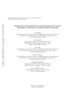 Frequency Recognition in SSVEP-based BCI using Multiset Canonical
  Correlation Analysis