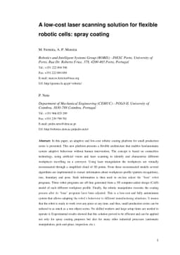 A low-cost laser scanning solution for flexible robotic cells: spray
  coating