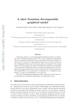 A skew Gaussian decomposable graphical model