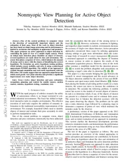 Nonmyopic View Planning for Active Object Detection