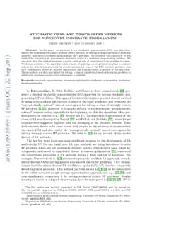 Stochastic First- and Zeroth-order Methods for Nonconvex Stochastic
  Programming