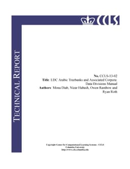 LDC Arabic Treebanks and Associated Corpora: Data Divisions Manual