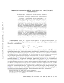Efficient Sampling from Time-Varying Log-Concave Distributions
