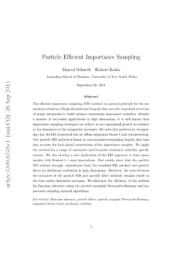 Particle Efficient Importance Sampling