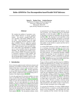 Bethe-ADMM for Tree Decomposition based Parallel MAP Inference