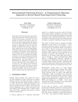 Determinantal Clustering Processes - A Nonparametric Bayesian Approach
  to Kernel Based Semi-Supervised Clustering