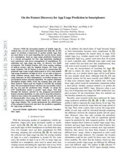 On the Feature Discovery for App Usage Prediction in Smartphones
