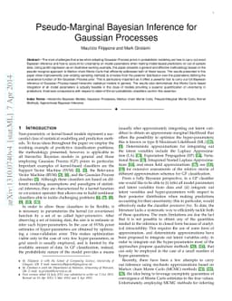 Pseudo-Marginal Bayesian Inference for Gaussian Processes