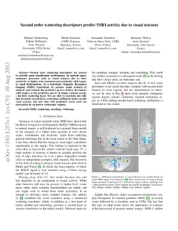 Second order scattering descriptors predict fMRI activity due to visual
  textures