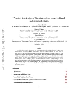 Practical Verification of Decision-Making in Agent-Based Autonomous
  Systems