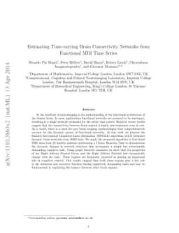 Estimating Time-varying Brain Connectivity Networks from Functional MRI
  Time Series