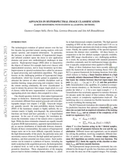 Advances in Hyperspectral Image Classification: Earth monitoring with
  statistical learning methods