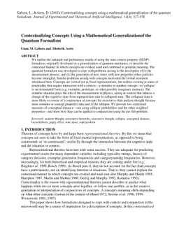 Contextualizing concepts using a mathematical generalization of the
  quantum formalism