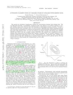Automatic Classification of Variable Stars in Catalogs with missing data