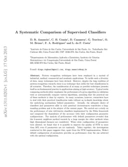 A systematic comparison of supervised classifiers