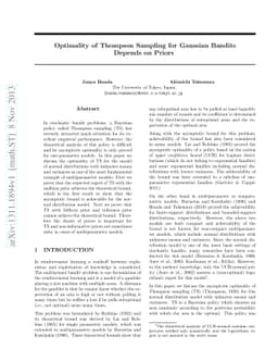 Optimality of Thompson Sampling for Gaussian Bandits Depends on Priors