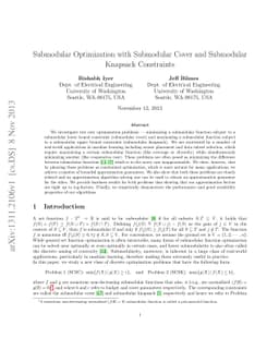 Submodular Optimization with Submodular Cover and Submodular Knapsack
  Constraints