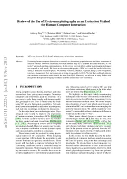 Review of the Use of Electroencephalography as an Evaluation Method for
  Human-Computer Interaction
