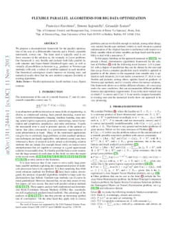 Flexible Parallel Algorithms for Big Data Optimization