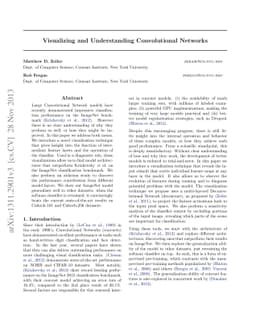 Visualizing and Understanding Convolutional Networks