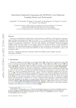 Distributed Multiscale Computing with MUSCLE 2, the Multiscale Coupling
  Library and Environment