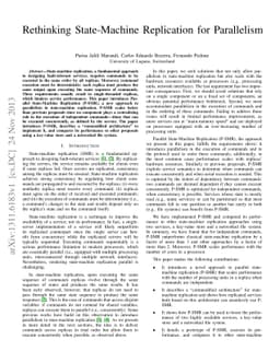 Rethinking State-Machine Replication for Parallelism