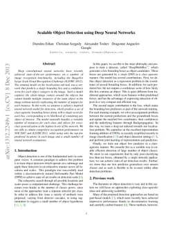 Scalable Object Detection using Deep Neural Networks