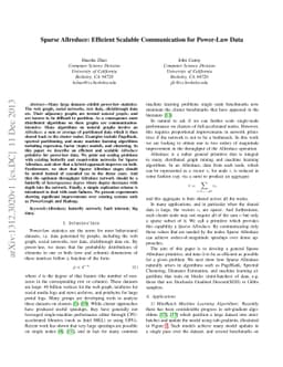 Sparse Allreduce: Efficient Scalable Communication for Power-Law Data