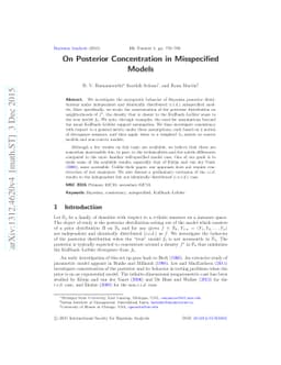 On Posterior Concentration in Misspecified Models