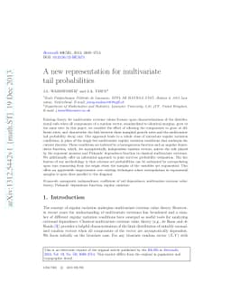A new representation for multivariate tail probabilities