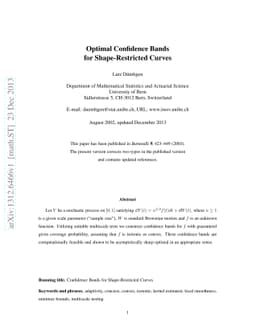 Optimal Confidence Bands for Shape-Restricted Curves