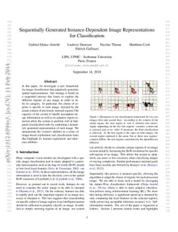 Sequentially Generated Instance-Dependent Image Representations for
  Classification
